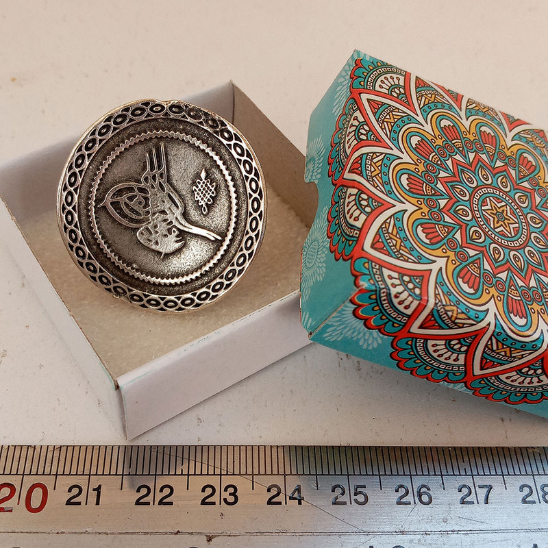 انگشتر زنانه مدل مهر عثمانی کد SE-74