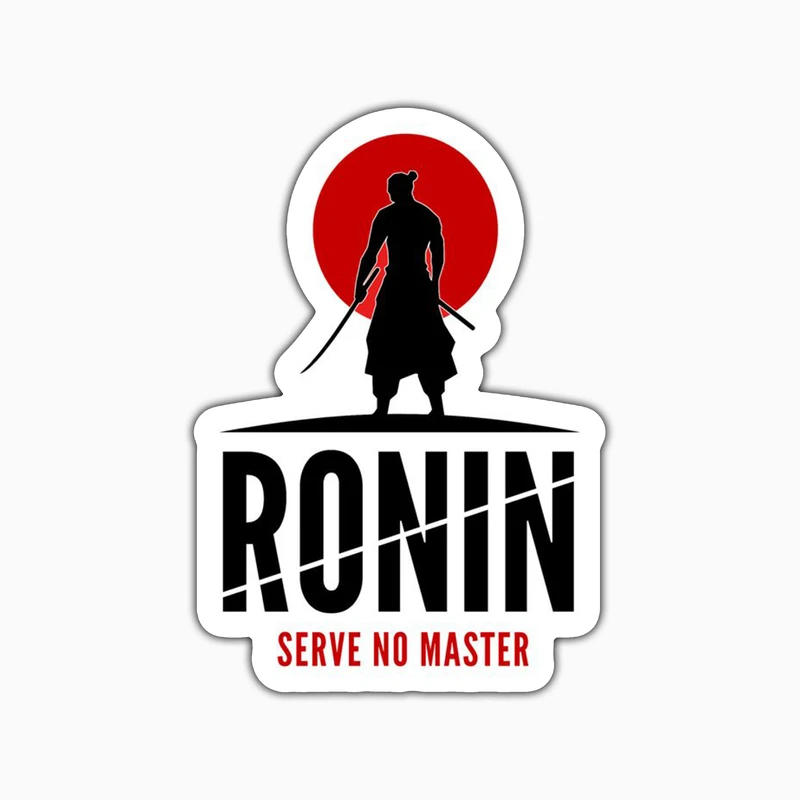 استیکر لپ تاپ و موبایل بووم طرح انیمه مدل Ronin کد PS141