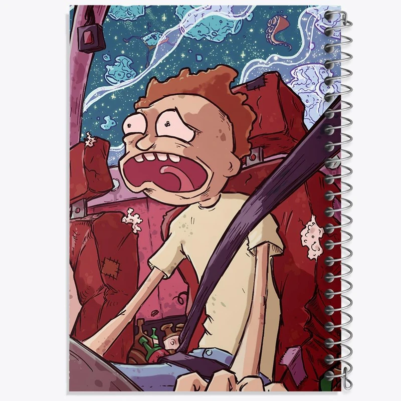 دفتر مشق 100 برگ خندالو طرح انیمیشن ریک و مورتی Rick and Mort کد 26392