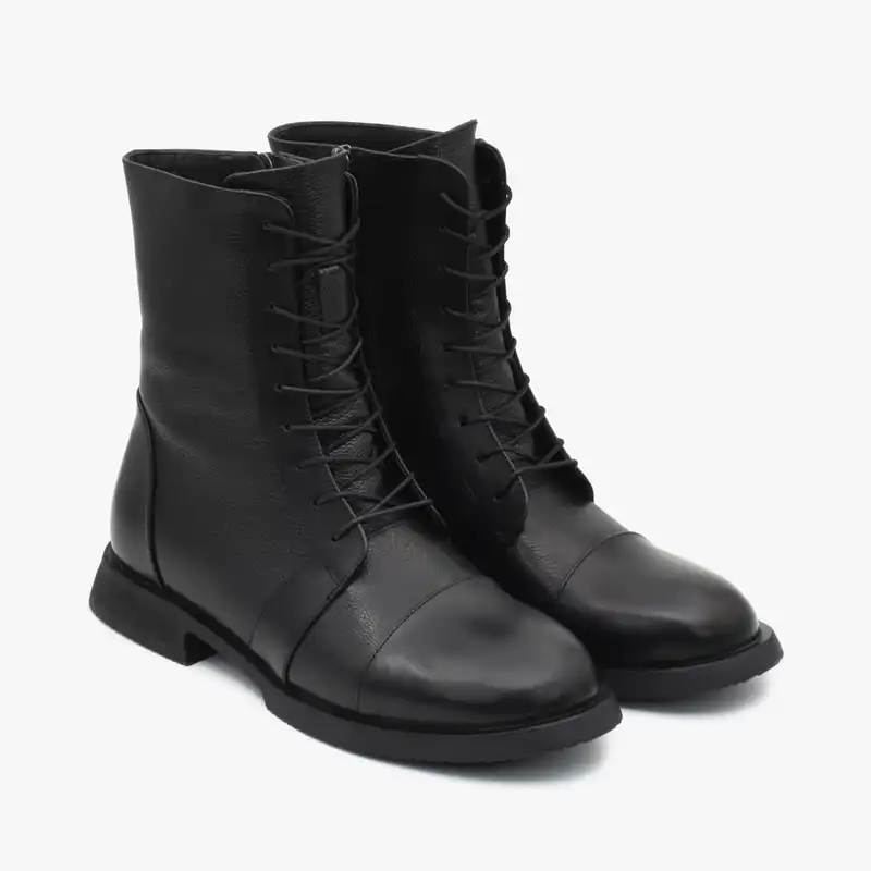 نیم بوت زنانه چرم تهران مدل D46