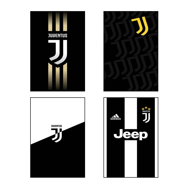 تابلو شاسي کارنيکا طرح یوونتوس Juventus کد 89437 مجموعه 4 عددی