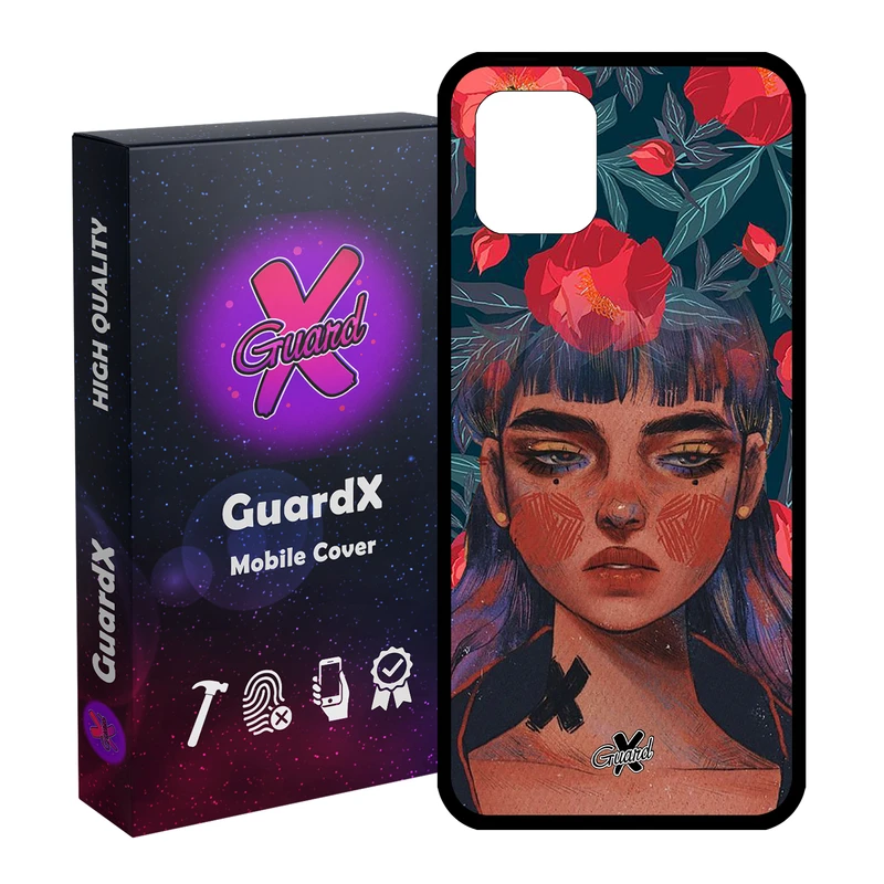 کاور گارد ایکس طرح Girl مدل Glass10334 مناسب برای گوشی موبایل سامسونگ Galaxy Note 10 Lite