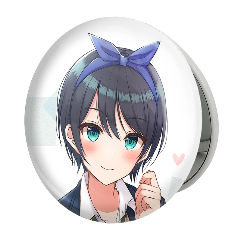 آینه جیبی خندالو طرح رکا انیمه کانوجواوکاری مدل تاشو کد 18217 