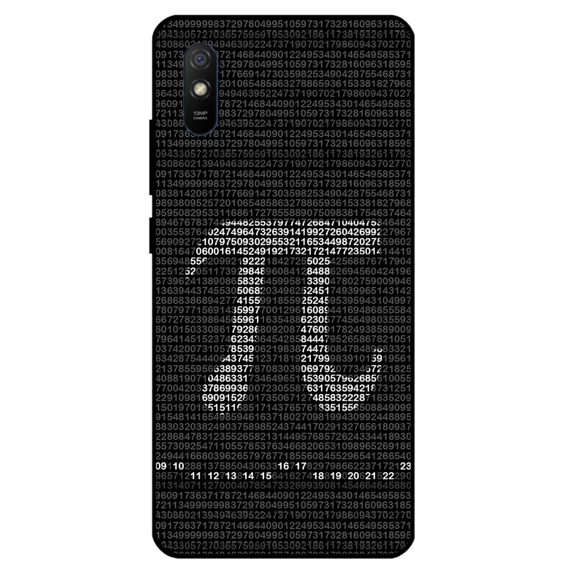 کاور مگافون طرح عدد پی مدل 7240 مناسب برای گوشی موبایل شیائومی Redmi 9i / Redmi 9i Sport