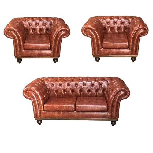 مبل انتظار چهار‌نفره مدل CH-NEW-Brown latex