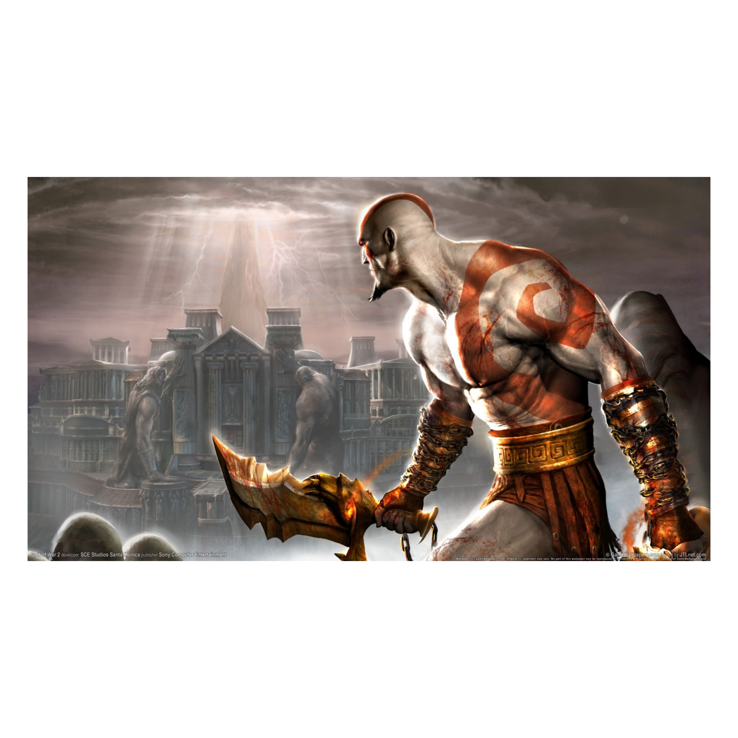 برچسب پلی استیشن 2 مدل اسلیم طرح God Of War