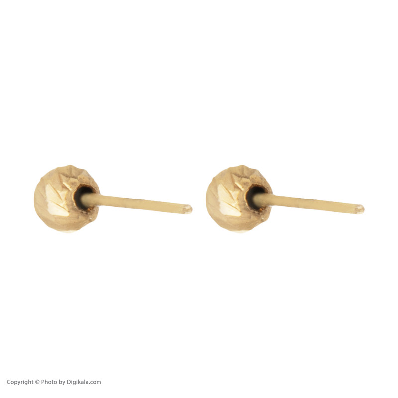 گوشواره طلا 18 عیار زنانه مایا ماهک مدل ME0864 طرح گوی تراش