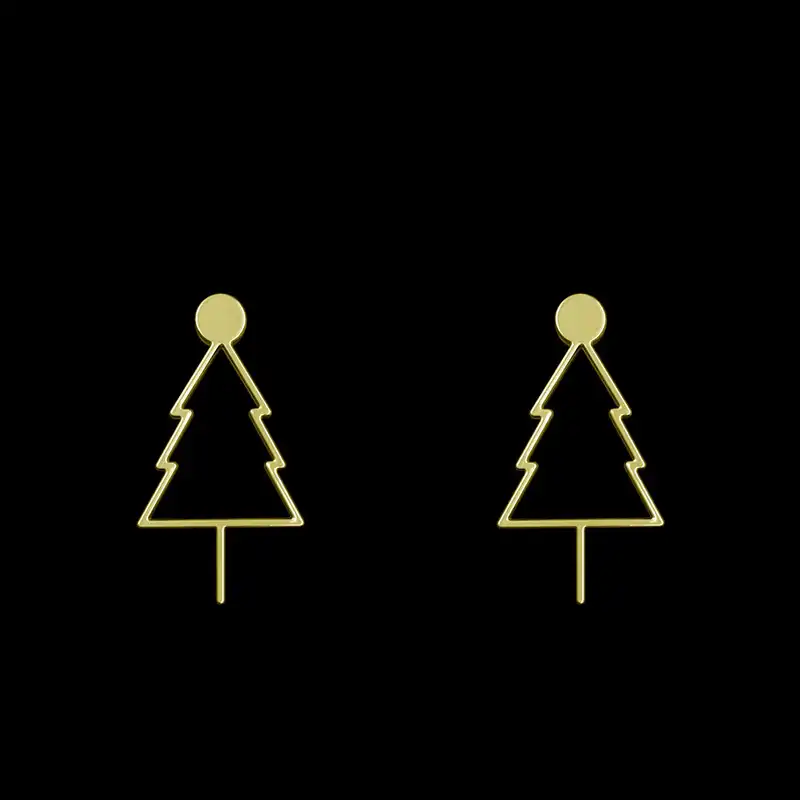 گوشواره طلا 18 عیار زنانه مدوپد مدل درخت کد GA1-15859