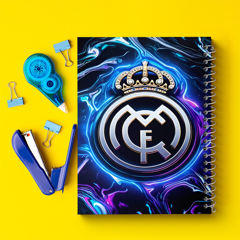 دفتر نقاشی 50 برگ خندالو طرح رئال مادرید (Real Madrid) کد F7178