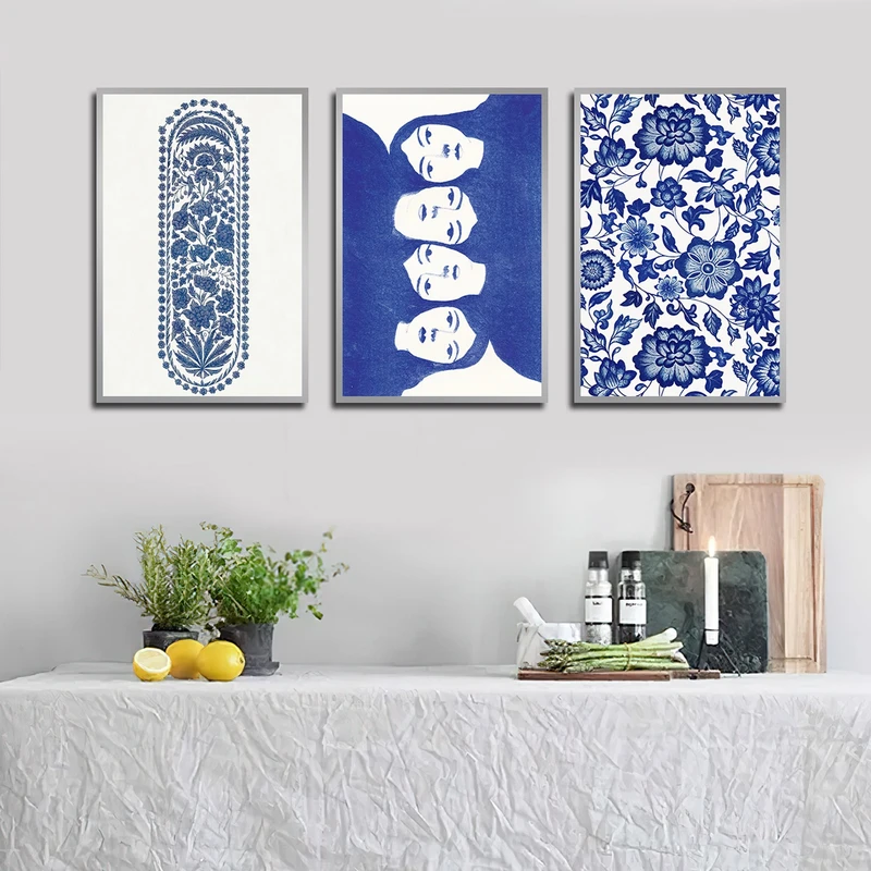 تابلو بکلیت طرح نقاشی مدرن مدل SI-1701 مجموعه 3 عددی