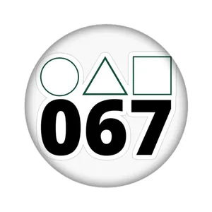 زیر لیوانی مدل Squid Game کد 2263