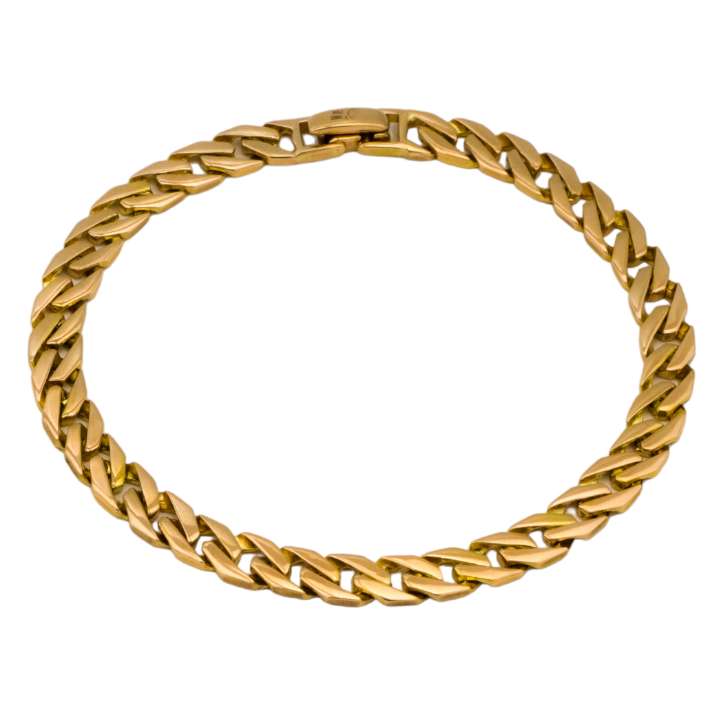 دستبند طلا 18 عیار زنانه مدل crt6