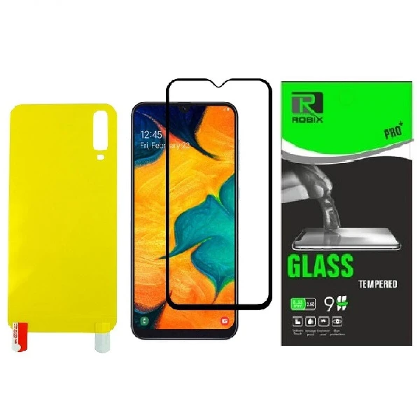 محافظ صفحه نمایش وپشت گوشی روبیکس مدل FL-A70مناسب برای گوشی موبایل سامسونگ Galaxy A70