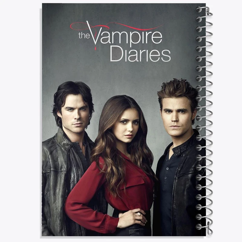 دفتر نقاشی 50 برگ خندالو مدل خاطرات یک خون آشام The Vampire Diaries کد 20248