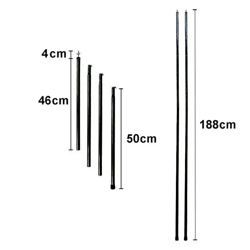 پایه سایه بان مدل L102 بسته 8 عددی به همراه کاور