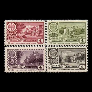 تمبر یادگاری مدل خارجی مجموعه 4 عددی