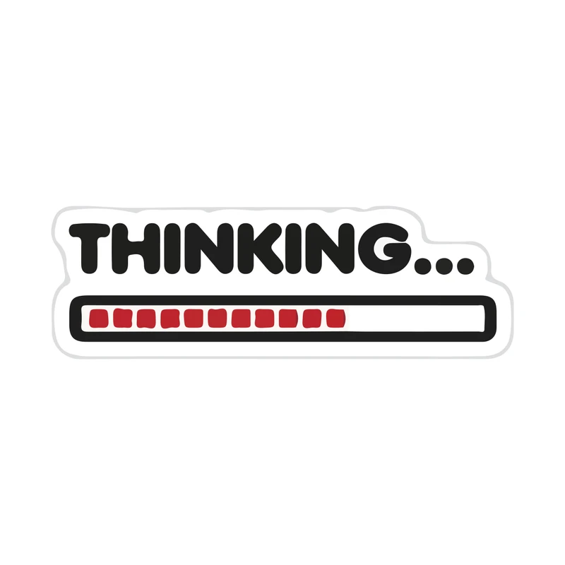 برچسب بدنه خودرو پویا مارکت طرح در حال تفکر کد 3805