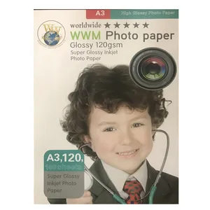 کاغذ عکس ورلدواید مدل  Glossy G120 سایز A3 بسته 100 عددی