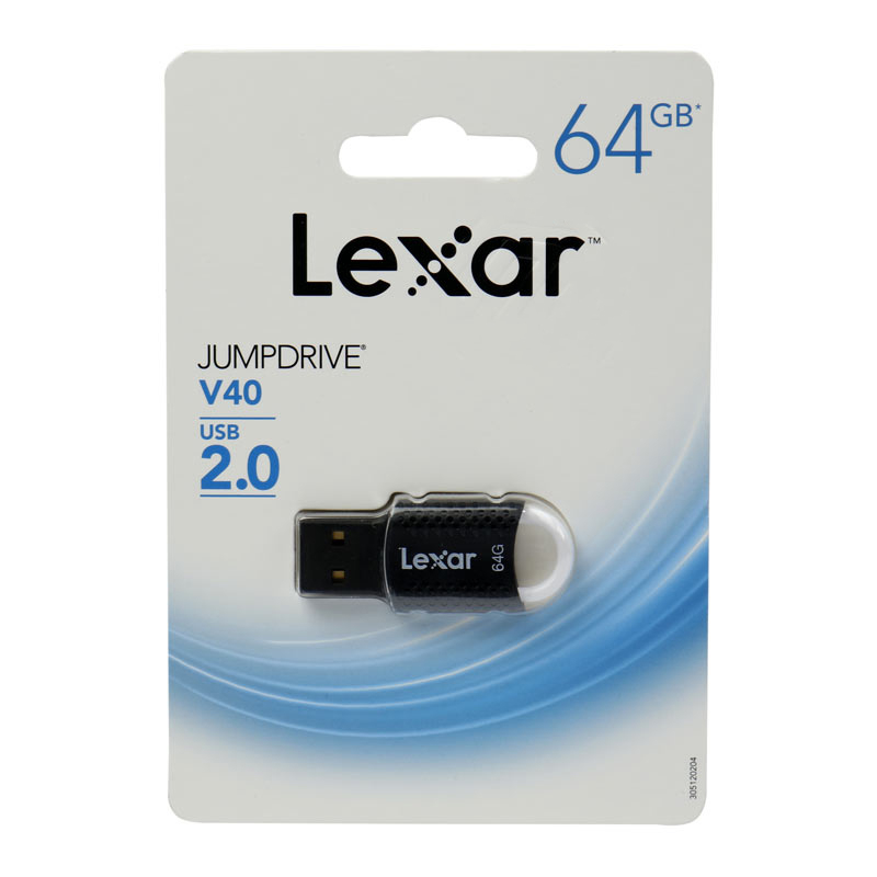 فلش مموری لکسار مدل V40 ظرفیت 64 گیگابایت