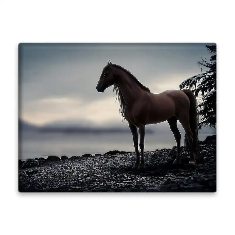 کاشی اطلس آبی طرح اسب مدل T1324