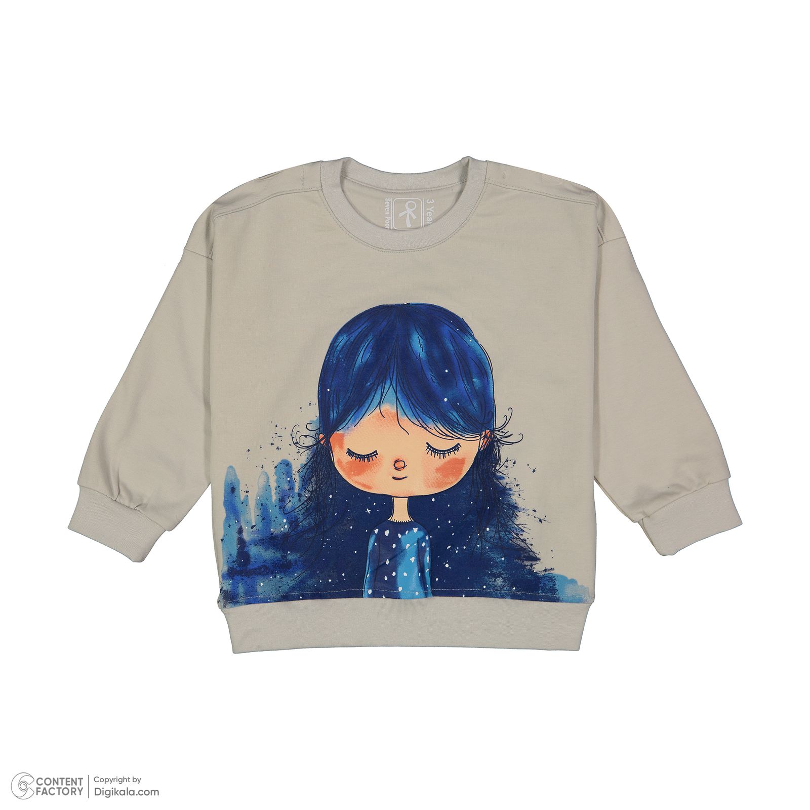 ست سویشرت و شلوار دخترانه سون پون مدل G879 رنگ طوسی -  - 3