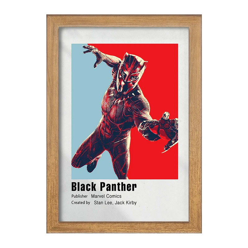 تابلو خندالو مدل بلک پانتر (Black Panther) کد F11256