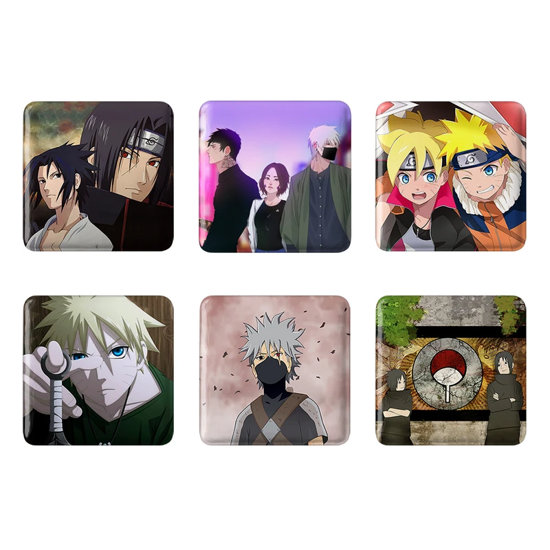 مگنت خندالو مدل انیمه ناروتو Naruto کد 440B مجموعه 6 عددی