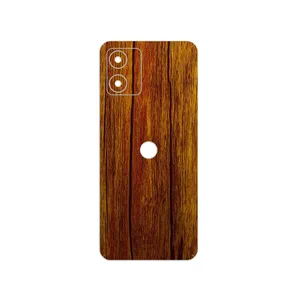 MAHOOT Orange-Wood Cover Sticker for Motorola Moto E13