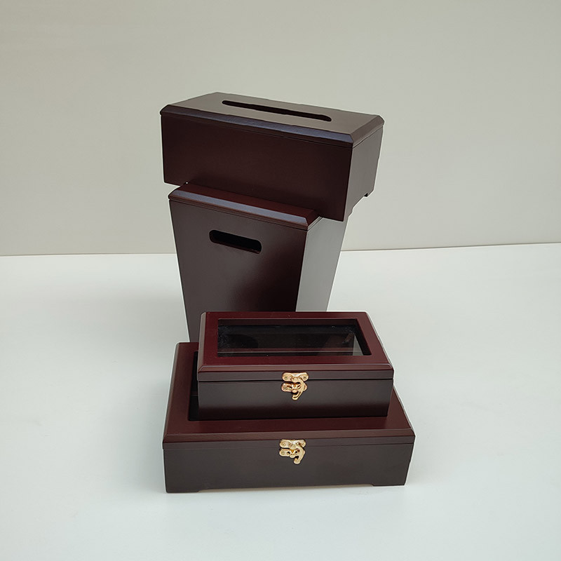 ست سطل و جای دستمال کد 4001 به همراه جاکاردی و جعبه تی بگ