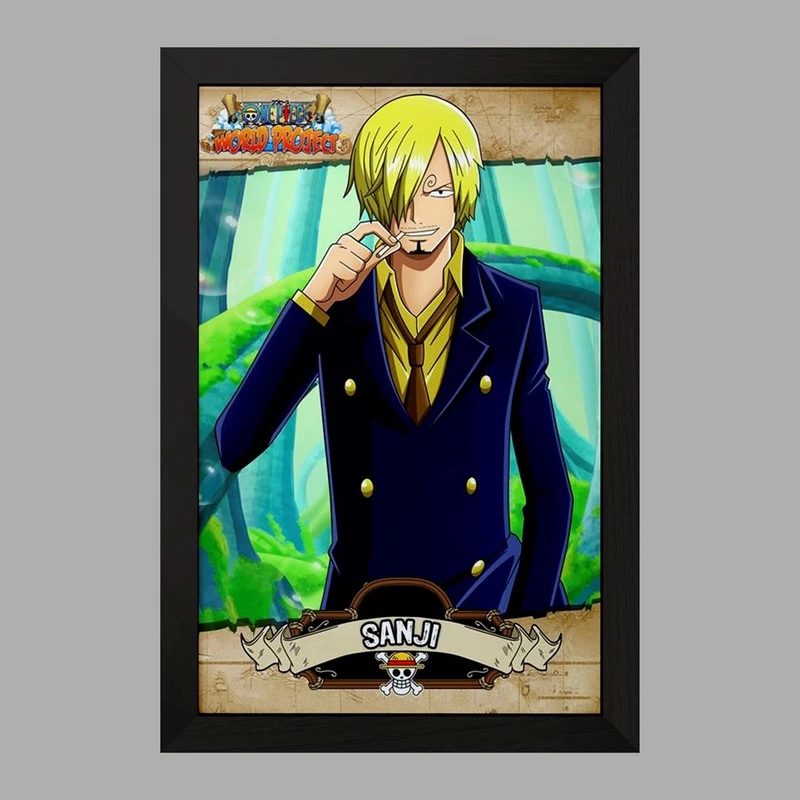 تابلو خندالو مدل سانجی انیمه وان پیس One Piece  کد 17243