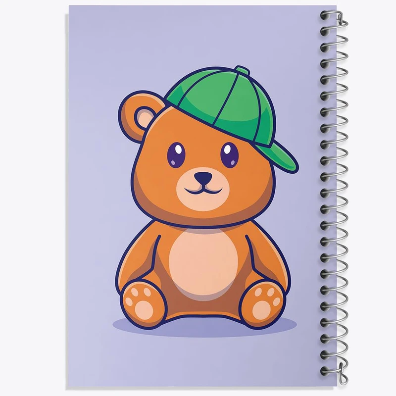 دفتر شطرنجی 50 برگ خندالو طرح خرس کد 26200