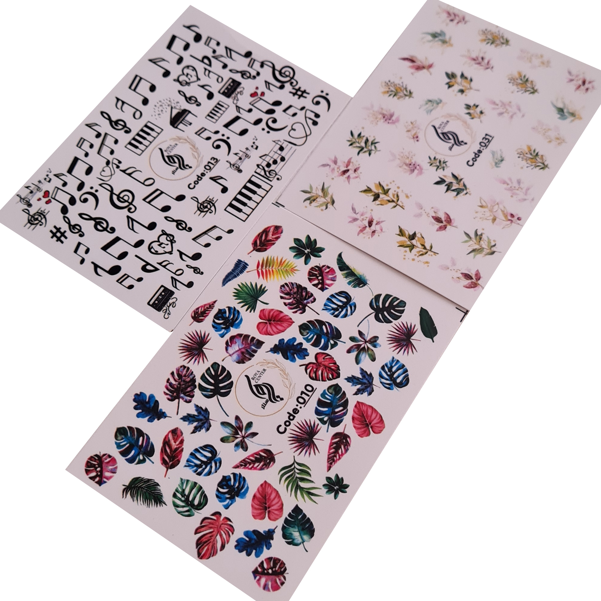 برچسب لنز ناخن مدل 08 مجموعه 3 عددی