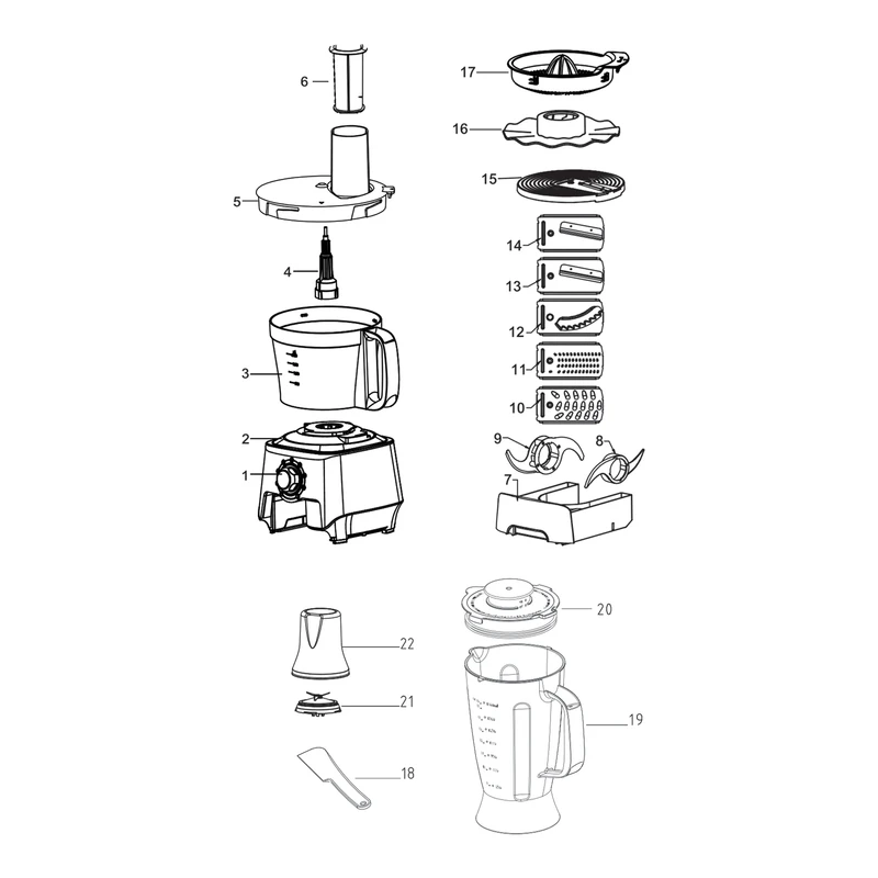 عکس شماره 4 : غذاساز سوئیس پلاس مدل sfp-811s