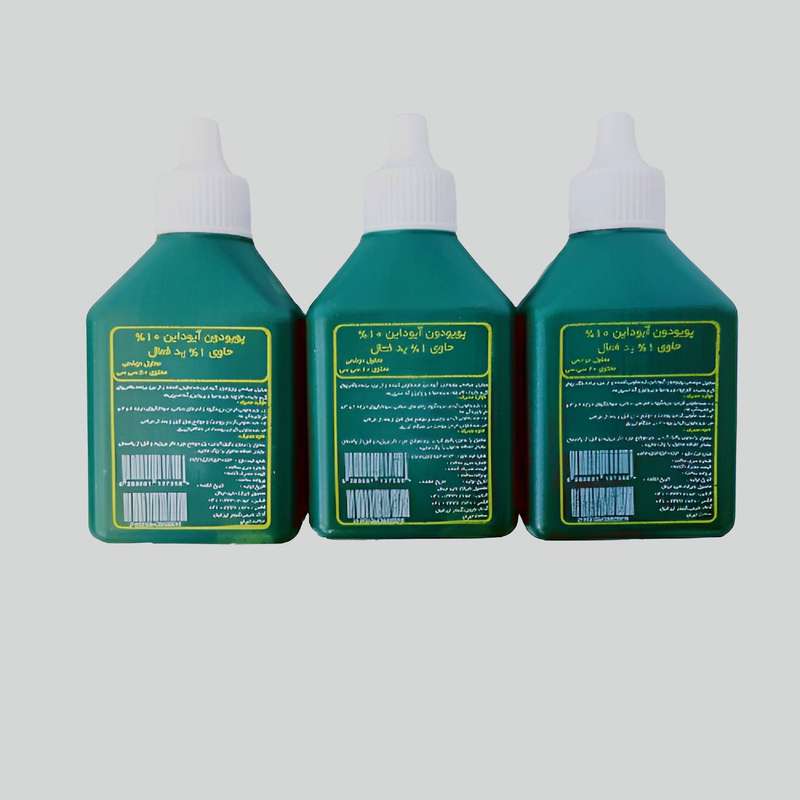 محلول ضد عفونی کننده بتادین پوویدون آیداین مدل T3 حجم 60 میلی لیتر مجموعه 3 عددی
