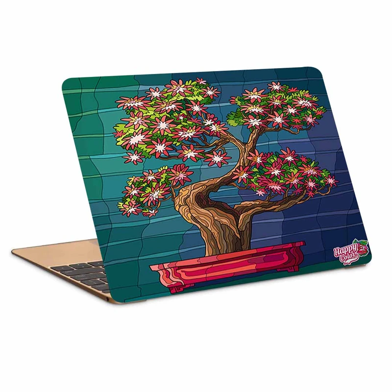 استیکر لپ تاپ طرح درخت مینیاتوری زاپنی کد P-08مناسب برای لپ تاپ 15.6 اینچ