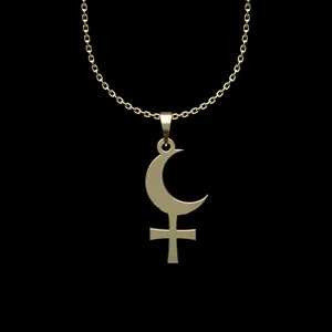 گردنبند طلا 18 عیار زنانه مدوپد مدل ماه کد N2-1-1250