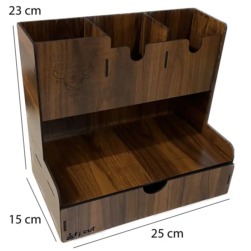 استند لوازم اداری رومیزی اف جی کات مدل کشویی طرح شیکاگو بولز