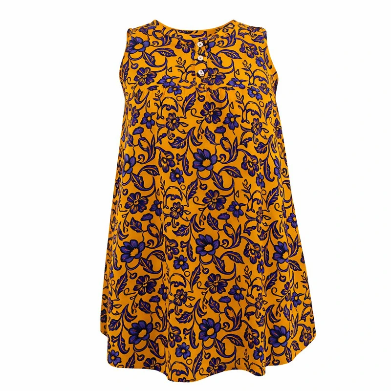 پیراهن ساحلی یقه گرد زنانه مدل N021