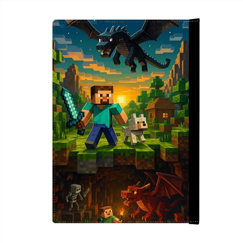 کلاسور پاد آفرین مدل فانتزی طرح گیم بازی ماینکرافت کد p842