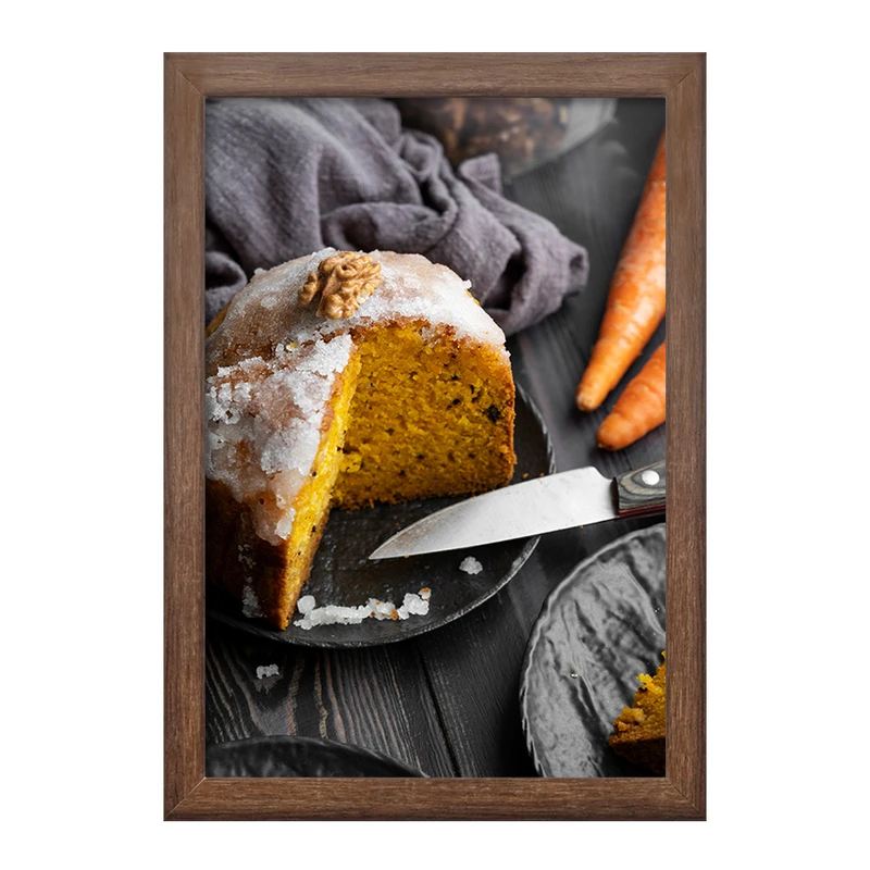 تابلو خندالو طرح کیک هویج کد F1841