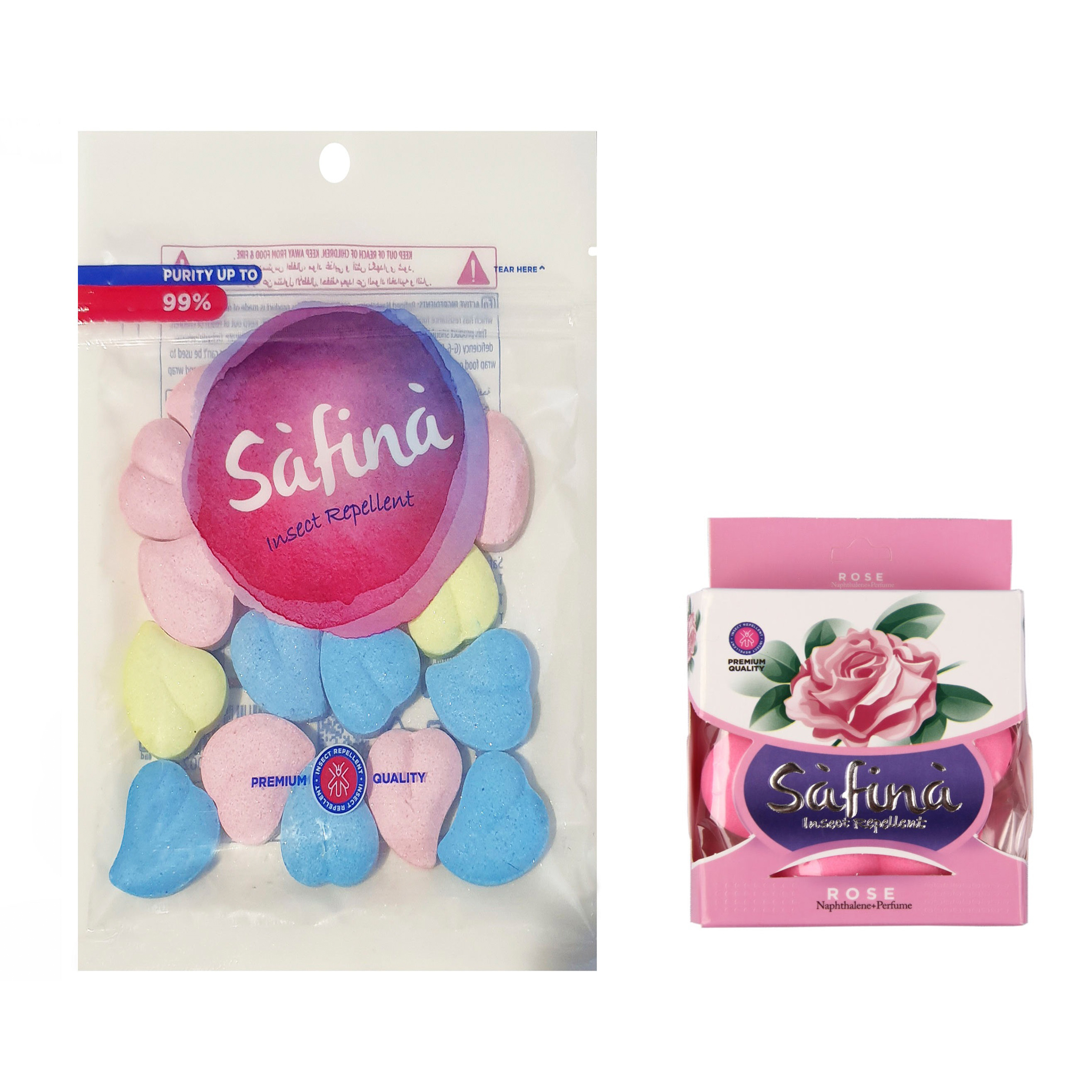 نفتالین خوشبوکننده هوا سافینا مدل S-5 مجموعه 2 عددی 