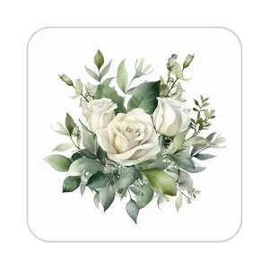 زیر لیوانی کاکتی طرح گل مدل mp17427