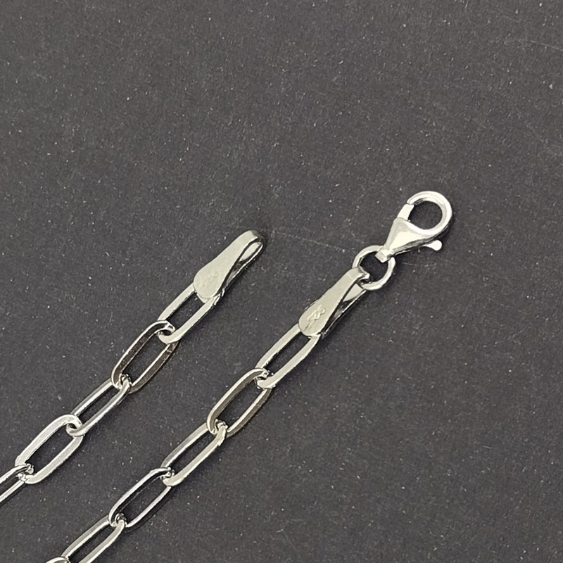 زنجیر نقره سلین کالا مدل آجری کد T55-G7.62