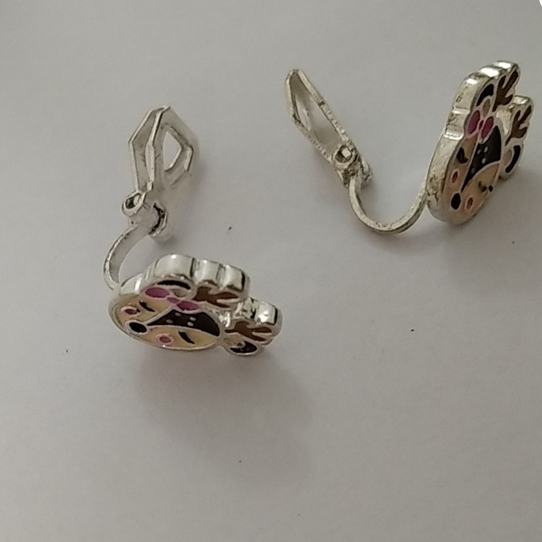 گوشواره دخترانه مدل کیلیپسی گوزن کد 89 گوشواره دخترانه مدل کیلیپسی گوزن کد 89