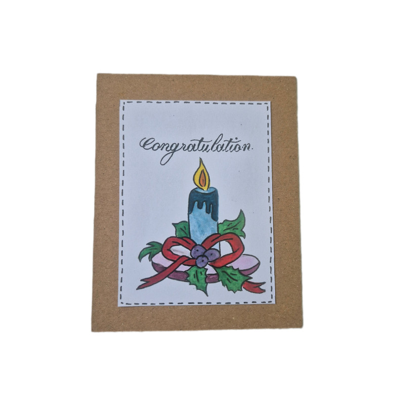 کارت پستال مدل شمع 01