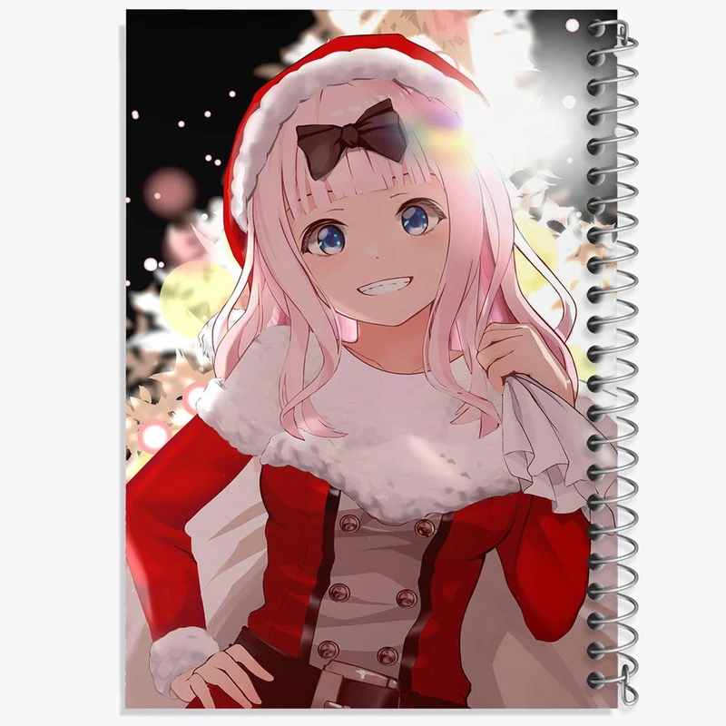 دفتر مشق 50 برگ خندالو مدل چیکا فوجیوارا انیمه کاگویا ساما کد 16028