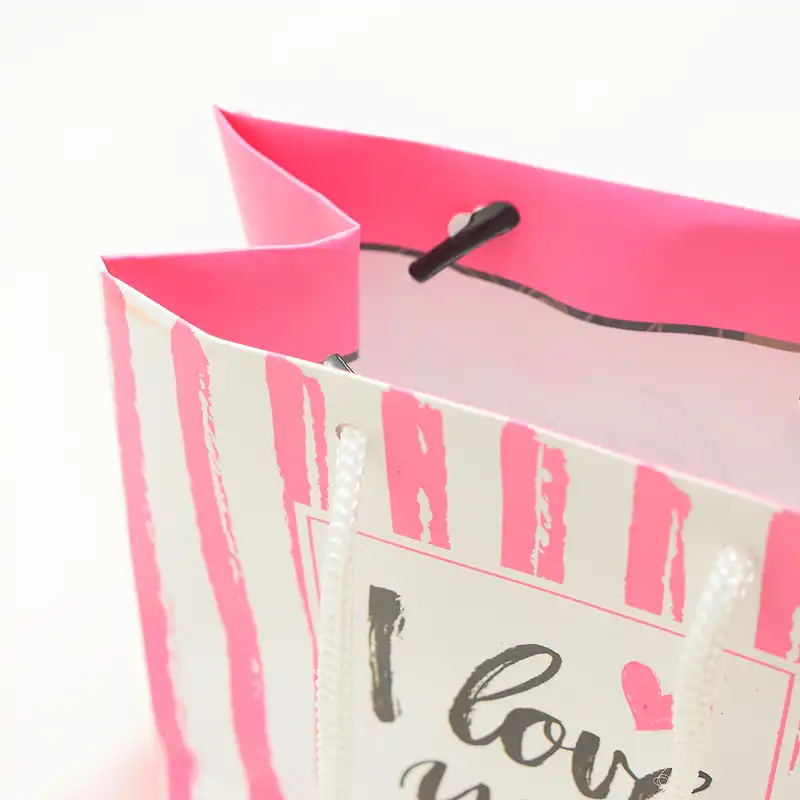 ساک هدیه مدل راه راه و عشق