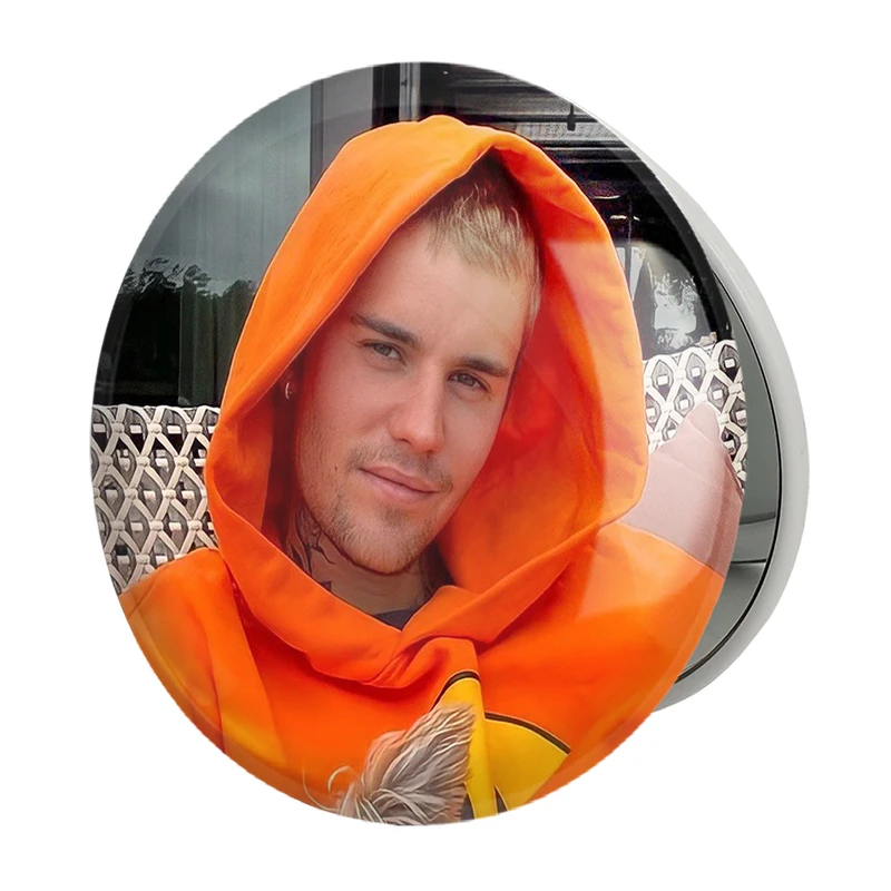 آینه جیبی خندالو طرح جاستین بیبر Justin Bieber مدل تاشو کد 19015 