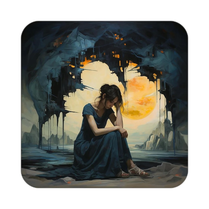 زیر لیوانی کاکتی مدل عاشقانه کد mp10702