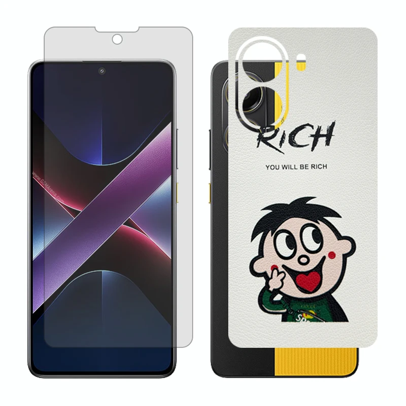 محافظ صفحه نمایش شفاف گلس مدل Together مناسب برای گوشی موبایل شیائومی Poco X7 Pro به همراه برچسب پوششی